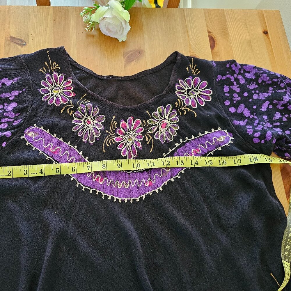 Women Hindus Summer short Sleeve Dress - Picture 8 of 12